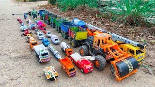 mantap !! rc truck tronton bongkar mobil mobilan ,damkar,ambulans,tank baja,bus,pickup,kereta