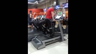 Personal Trainer Treadmill Dancing to Michael Jackson