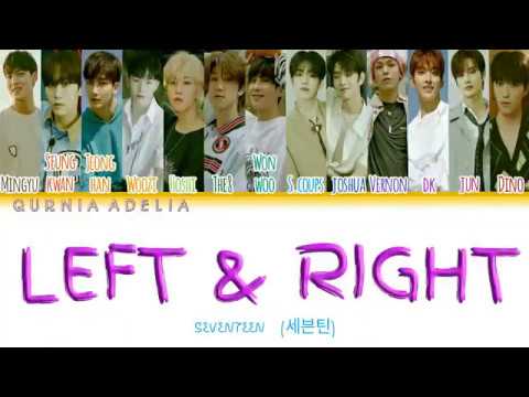 SEVENTEEN (세븐틴) - LEFT & RIGHT - Easy Lyrics (Color Coded) (Sub Indo)