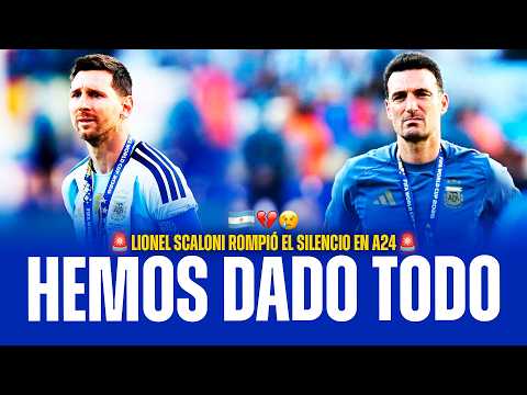 💔 “HEMOS DADO TODO”: SCALONI SE EMOCIONÓ Y HABLÓ DE SU FUTURO EN LA SELECCIÓN ARGENTINA