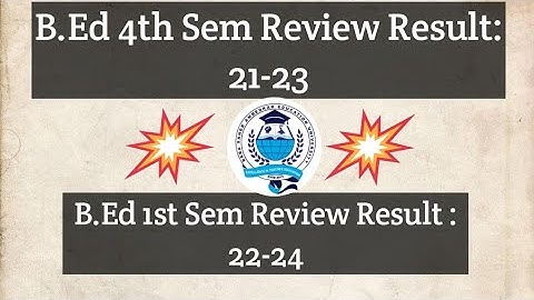 B.ed 3rd Sem result update🔥/ bsaeu new update/ @BioMistry