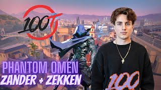 Omen👤 Sunset 43% HS 23 Kills!!! 100T Zander Omen👤 VOD! ft. zekken