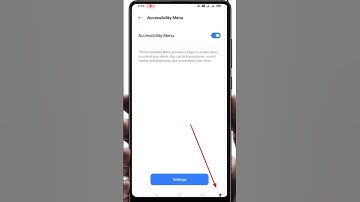 Accessibility menu setting on kaise kare | How to enable accessibility menu setting | TS | #shorts