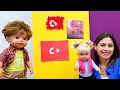 23 NİSAN bayrak etkinliği! Ayşe ve Baby Born Gül ve Mert ile eğitici video