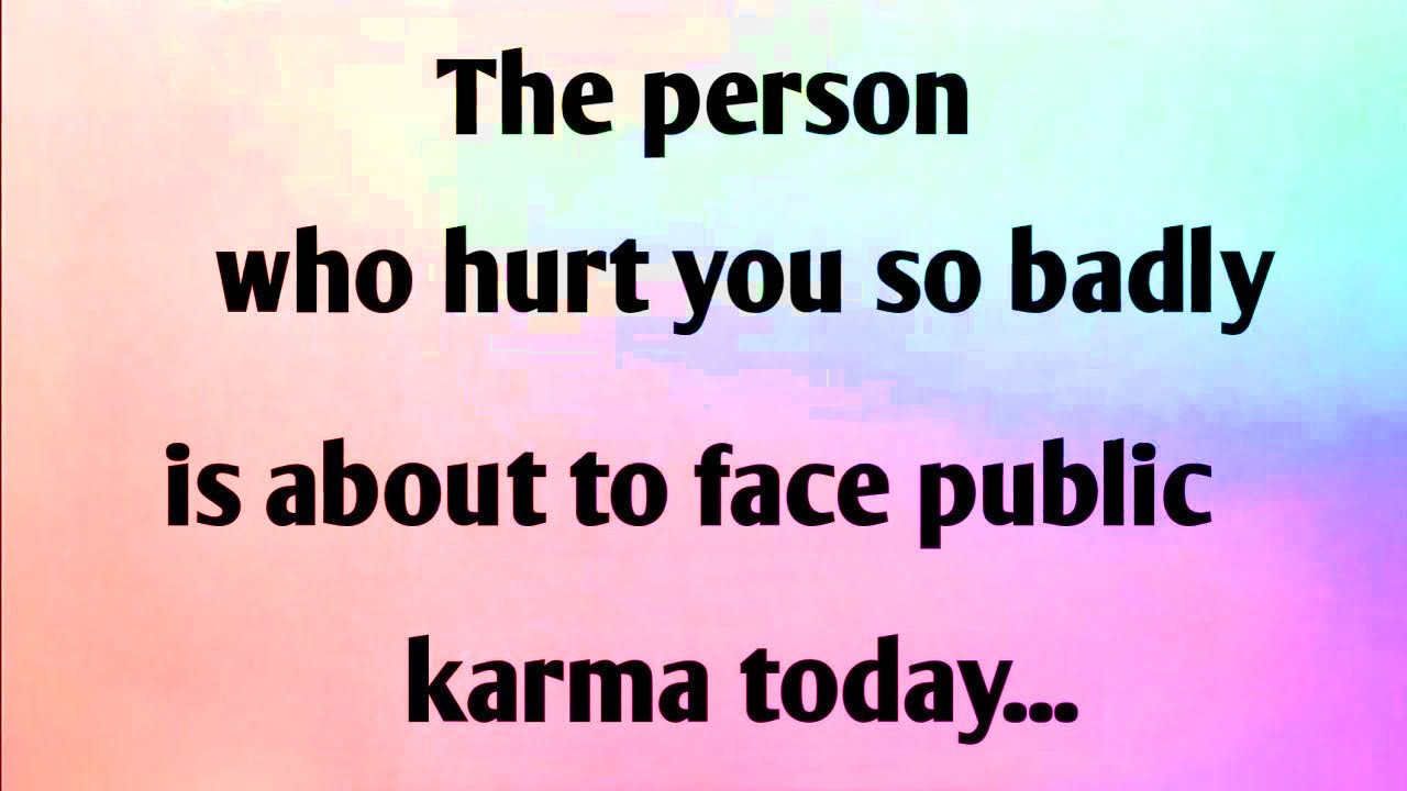 THE PERSON WHO HURT YO SO