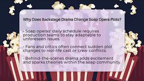 Why Does Backstage Drama Change Soap Opera Plots? - Soap Opera Insider