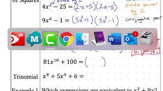Precalculus notes 1-7 Factor with Complex Numbers