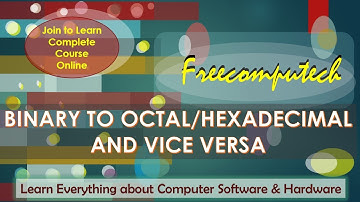HOW TO CONVERT HEXADECIMAL TO BINARY AND VICE VERSA TUTORIAL IN ENGLISH
