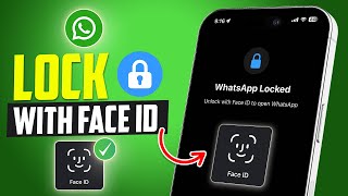 How to Lock WhatsApp App with Face ID | WhatsApp Face Lock iOS screenshot 4