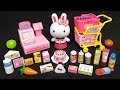 7 Minutes Satisfying with Unboxing Pink Rabbit Mini Mart Toys ASMR (no music)