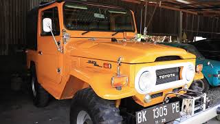 mobil offroad 4x4 [ TOYOTA LANDCRUISER SOFT TOP tahun 1980 2F FJ40 bensin restorasi original screenshot 1