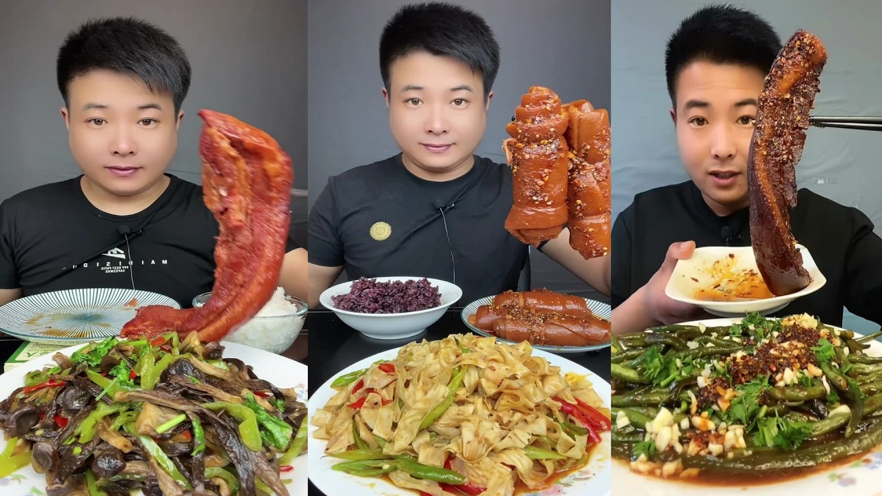 【ASMR】【MUKBANG】BIG BRAISED PORK BELLY | EATING SHOW |CHINESE MUKBANG |食べ |吃播 LOVE ASMR #咀嚼音 #357