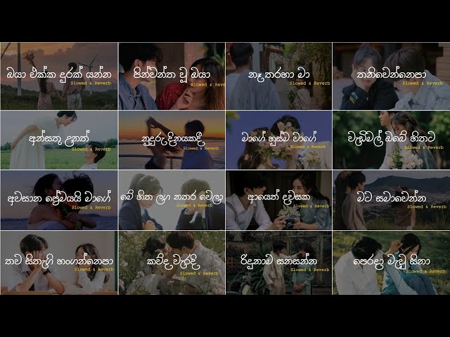 Nonstop Sinhala Slowed and Reverb Song Collection |😫❤️| මනෝපාරකට Playlist 21 @skmusic_ class=