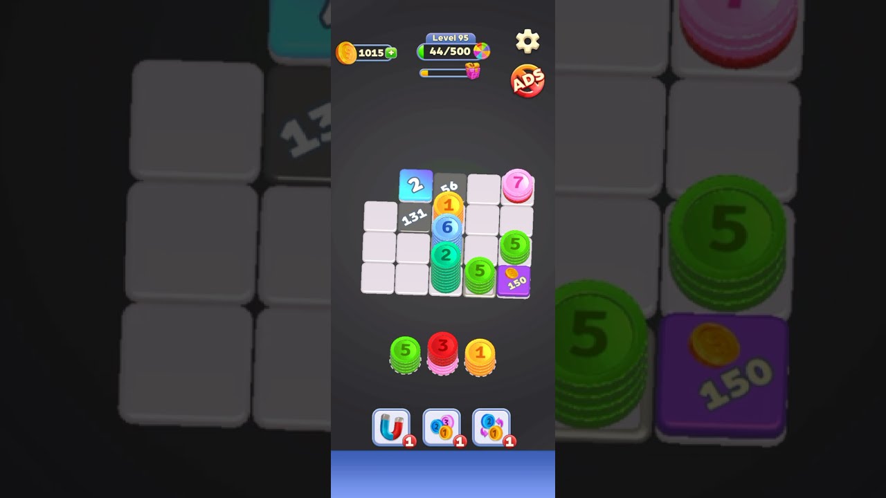 Coin Stack Puzzle Level 95 | GAME Walkthrough