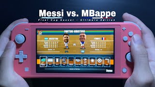 Pixel Cup Soccer Ultimate Edition en Nintendo Switch Lite Gameplay #MessiVsMBappe screenshot 4