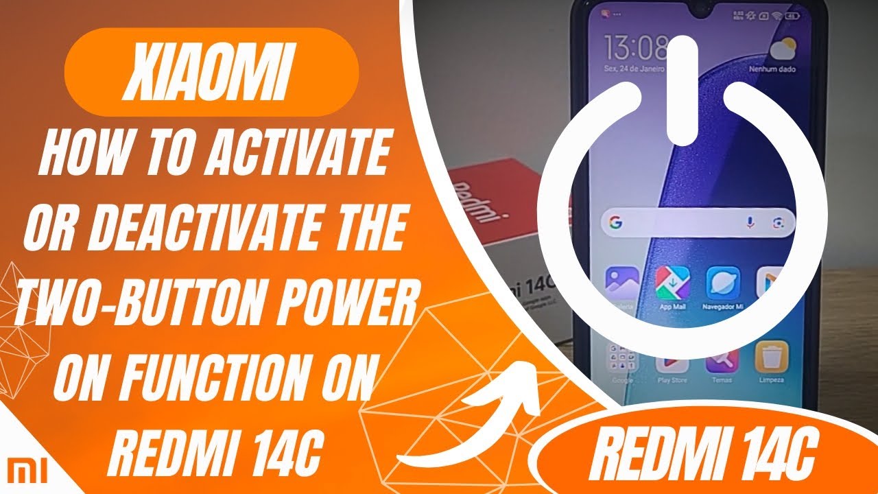 How to activate or deactivate the two-button power on function on Redmi 14C