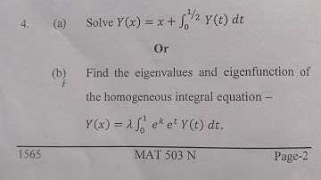 M.Sc 1st Semester 2024-25 Question Paper | Differential and Integral Equations | DDU University