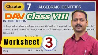 DAV Maths Class 8 Chapter 7 Worksheet 3