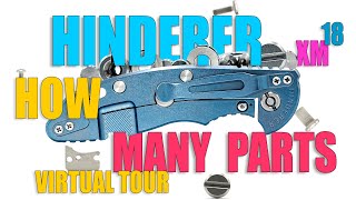 3D Hinderer Knives Xm-18 How Many Parts???