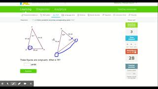 IXL - Solve problems involving corresponding parts (Geometry practice)