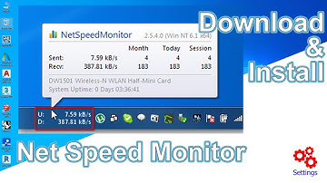 How to download & Install Net Speed Monitor in PC-- Settings