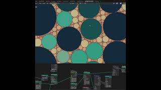 Blender Geometry Nodes Distance to Edge Circle Packing #blender #geometrynodes