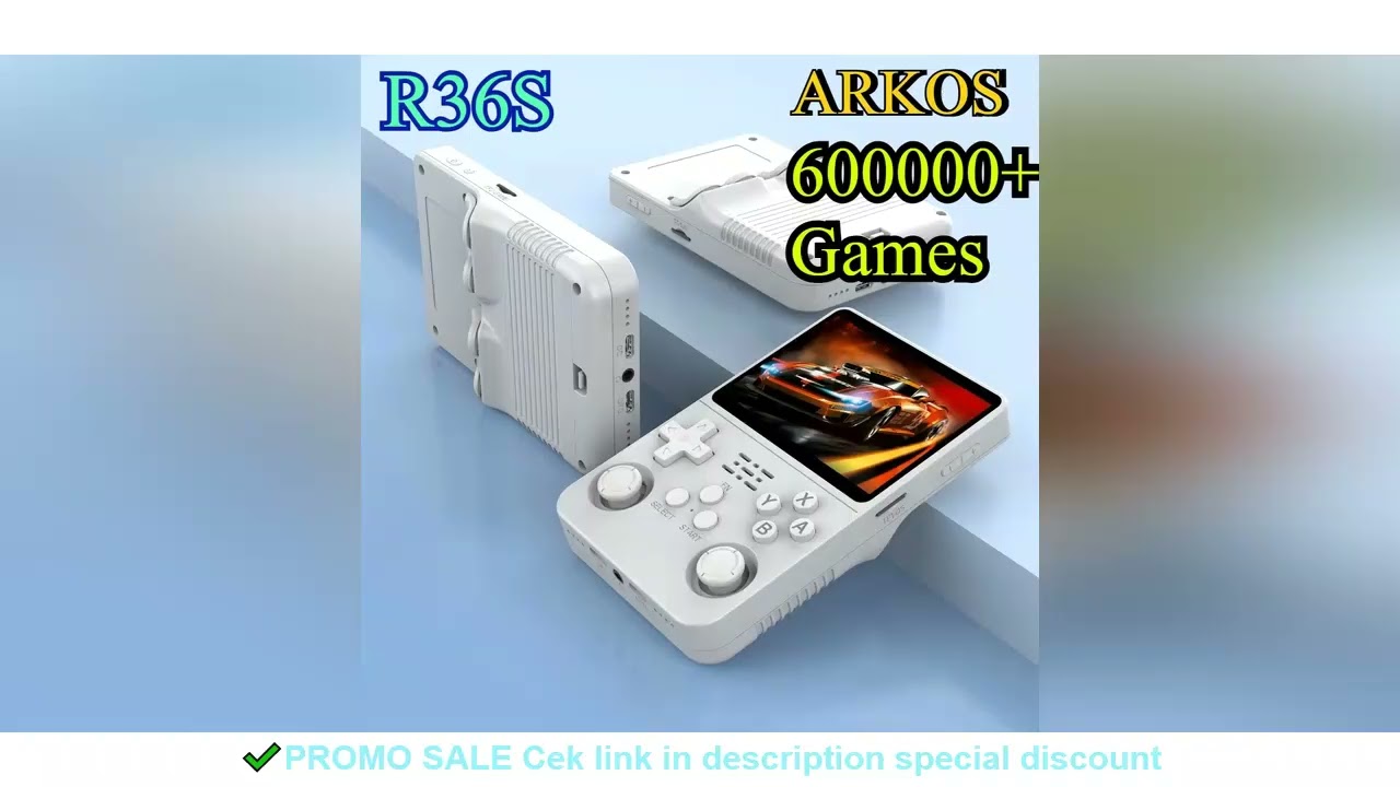 256G Open Source R36S Video Game Console Linux System 3.5 Inch IPS Screen Portable Pocket Video Play