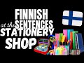 Easy Finnish conversations | At the stationery shop