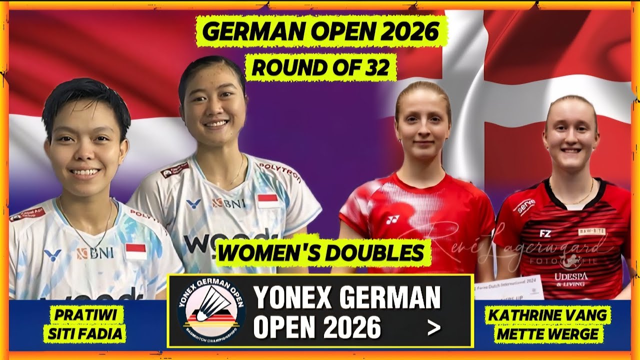Amallia Pratiwi/Siti Fadia vs Kathrine Vang/Mette Werge | Yonex German Open 2026