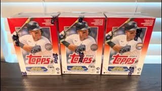Unboxing Three 2023 Topps Series 2 Baseball Retail Hanger Boxes Mike Trout Patch Card Pulled $26.99