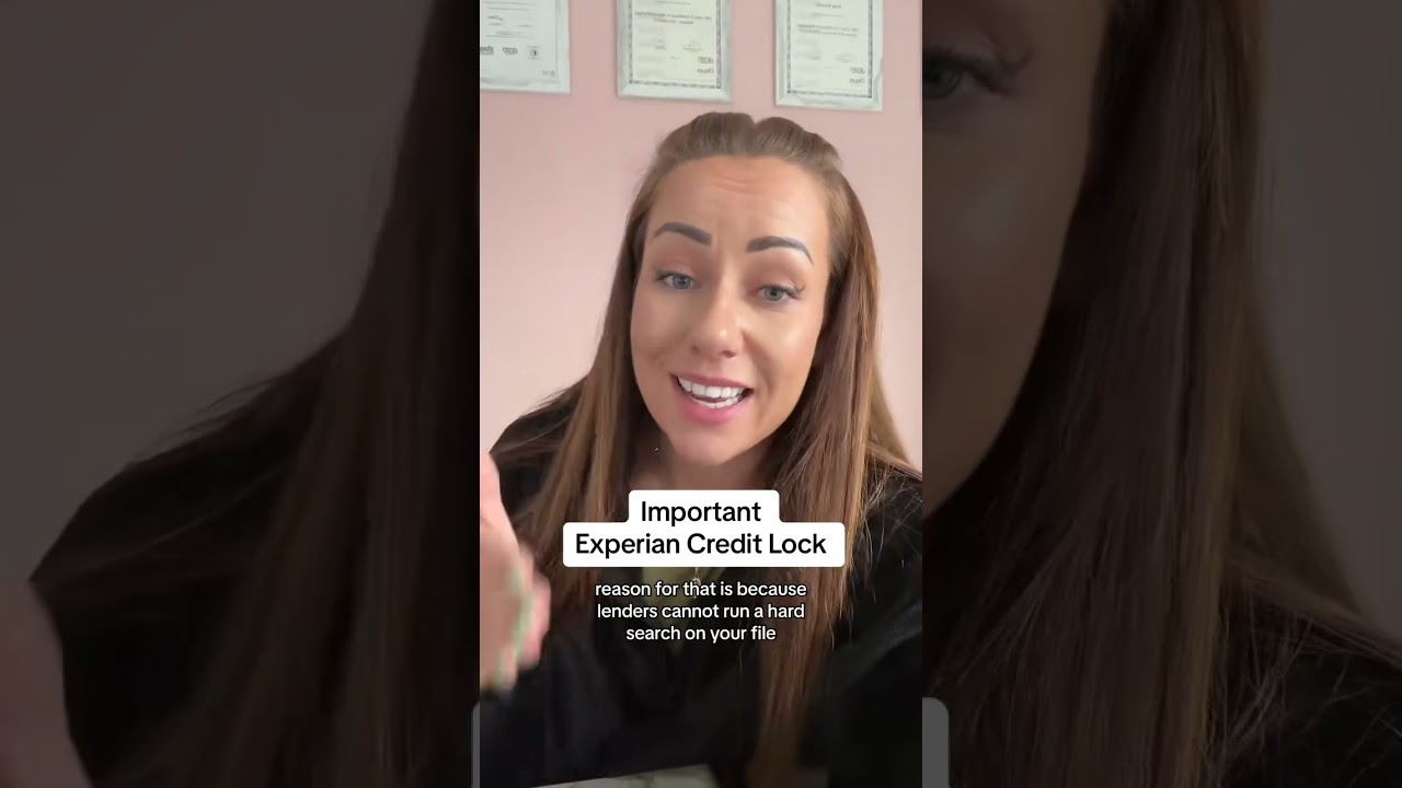 Remove the credit lock before applying for a mortgage 