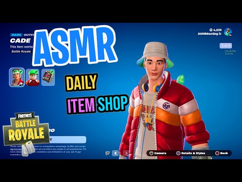 ASMR Fortnite Cade Gamer Skin Is Back! Daily Item Shop 🎮🎧 Relaxing Whispering 😴💤