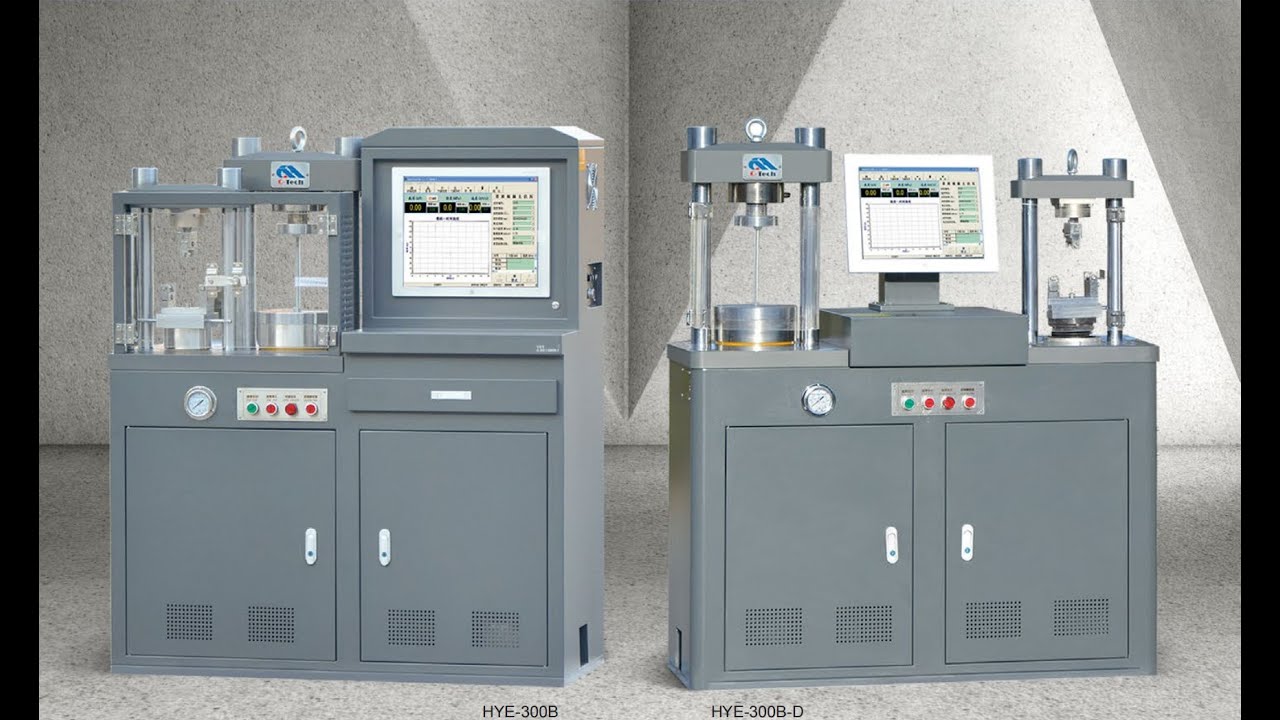 300kn cement flexural and compression testing machine - YouTube