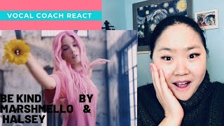 VOCAL COACH REACTS To Be Kind By Marshmello & Halsey