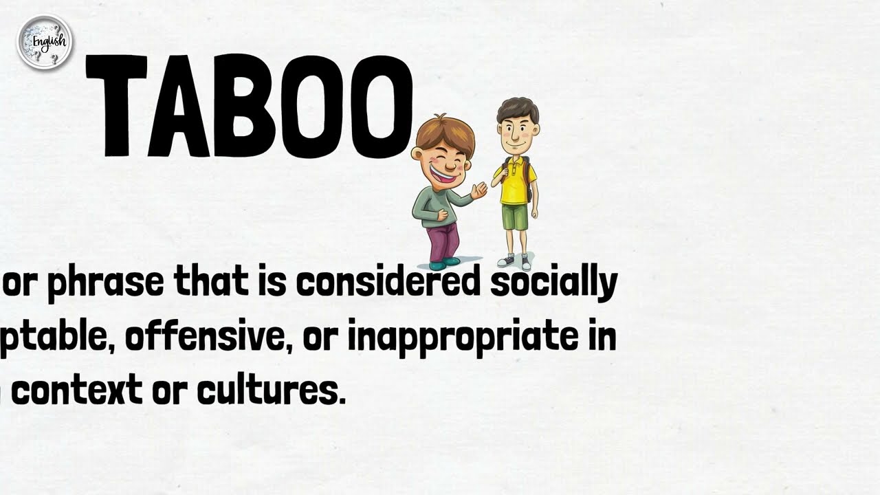TABOO | English Learning with animation| Synonyms | Antonyms