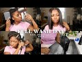 Full wash day routine  wash straighten  style  niara alexis