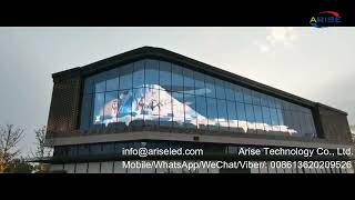 Indoor Outdoor Transparent Film LED Screen for Advertising Shopping mall Media facade Soft Panel Tra screenshot 3