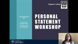 How to Write a Good Personal Statement for Oxford