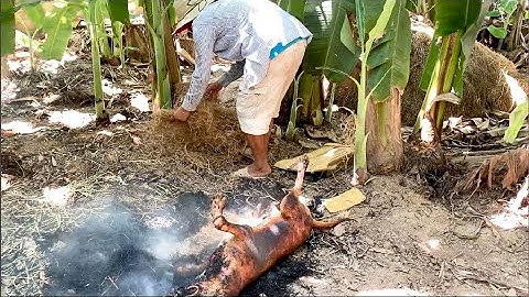 Thịt Chó 25kg để làm cơm rửa dao thớt - phong tục đám cưới làng Quê