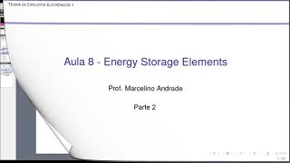 Aula 8 - Energy Storage Elements - Vídeo 2/3