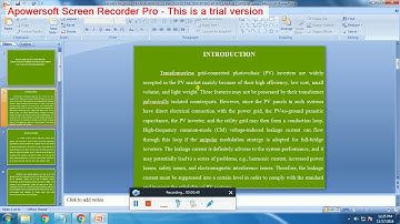 IEEE 2016 2017 POWER ELECTRONICS HIGHLY RELIABLE TRANSFORMERLESS PHOTOVOLTAIC INVERTERS WITH LEAKAGE