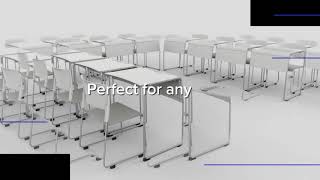 Zumi stack tables and chairs