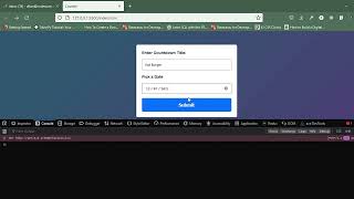 5. Getting the Form Data in Javascript | JavaScript Countdown Project Tutorial