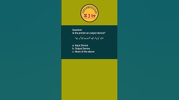 Is the printer an output device? #zebaejahantv #printer