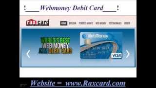 How to order your Webmoney prepaid card