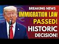 BREAKING UPDATE: U.S. Immigration Law Passed in Congress – Full Details Inside!