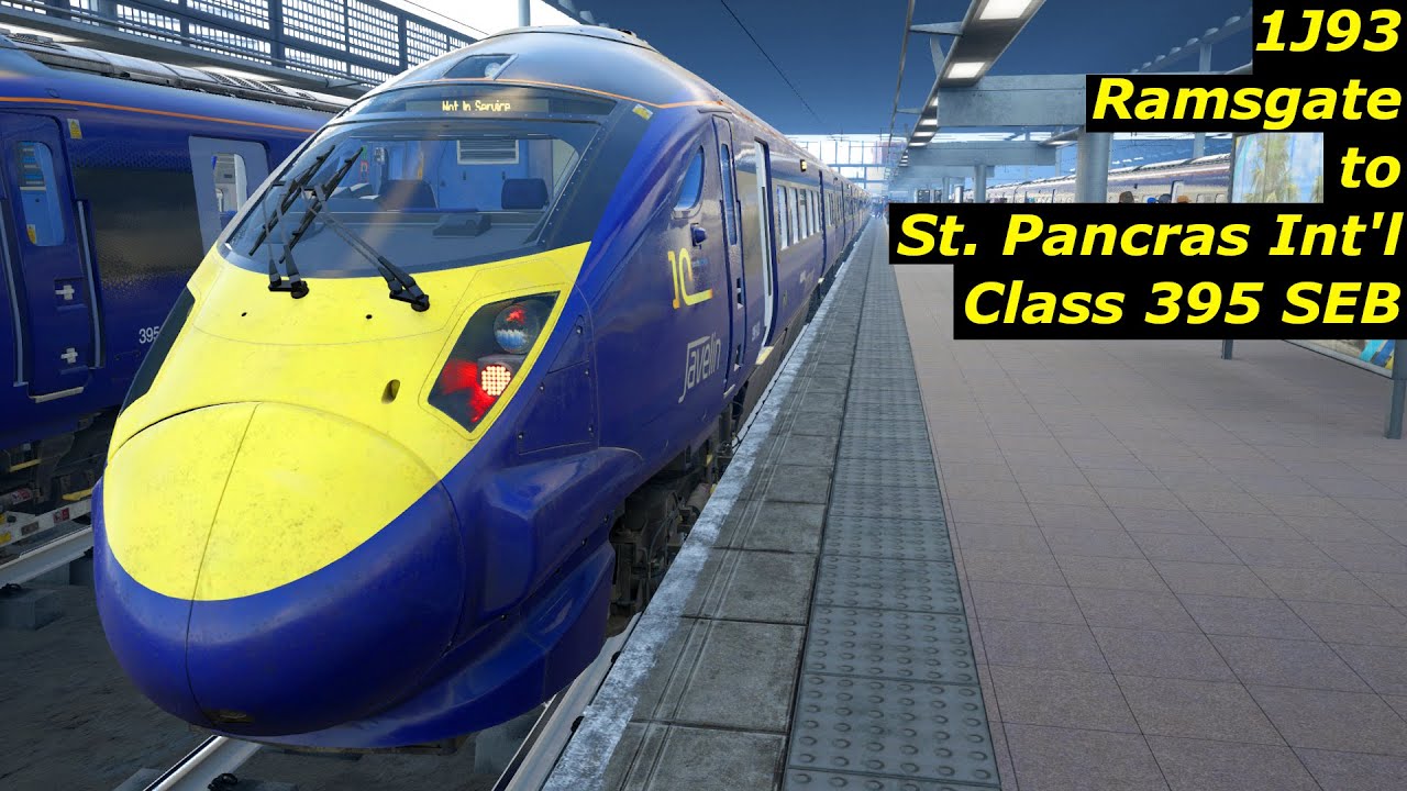 1J93 Ramsgate to St Pancras Int'l Class 395 SEB YouTube