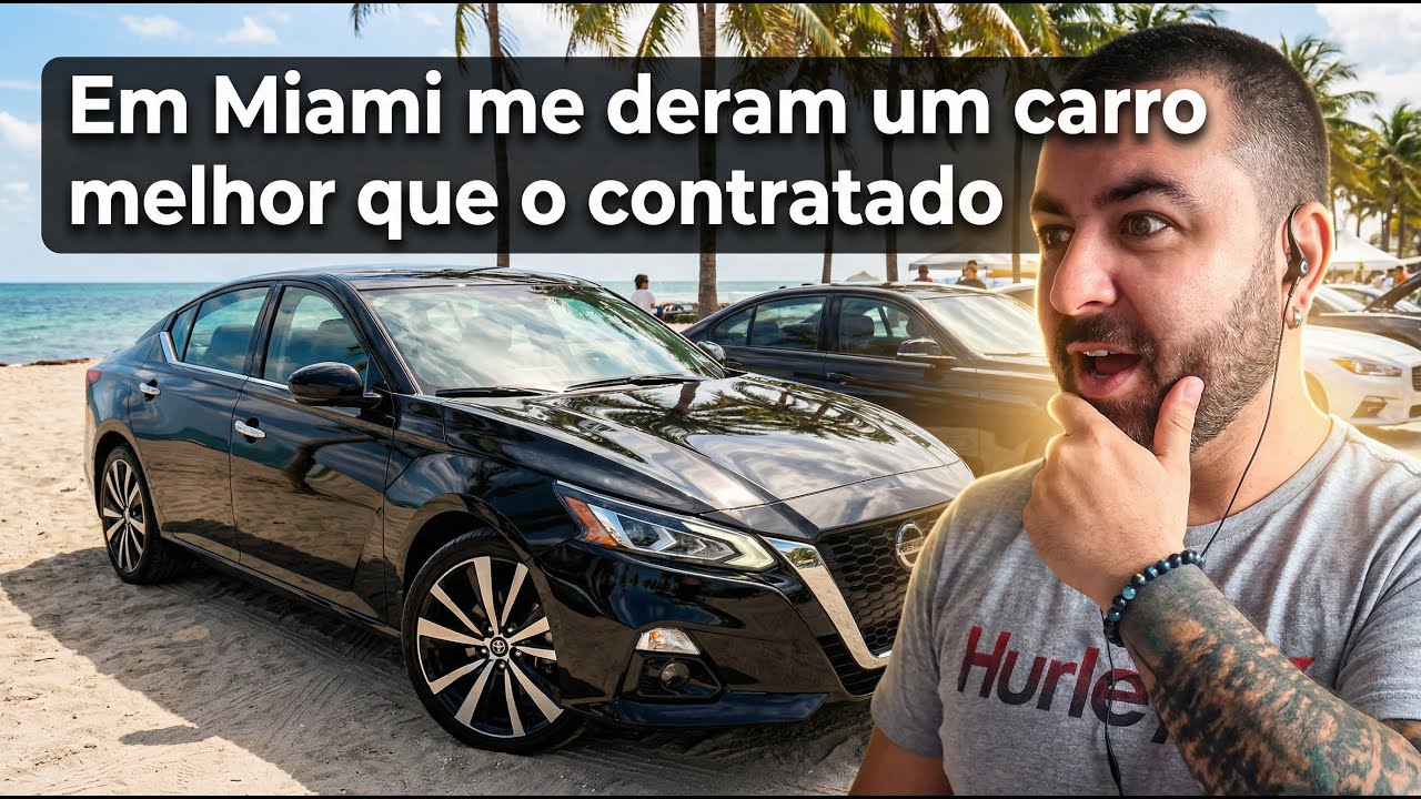 Cheguei em MIAMI! Do avião ao carro alugado + tour da casa a 20m da praia (primeiras impressões)