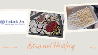 NEW START!!! Ruby Rose Diamond Art #feelookart 💎 