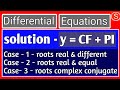 Solution of homogeneous linear ordinary differential equation with constant coefficients